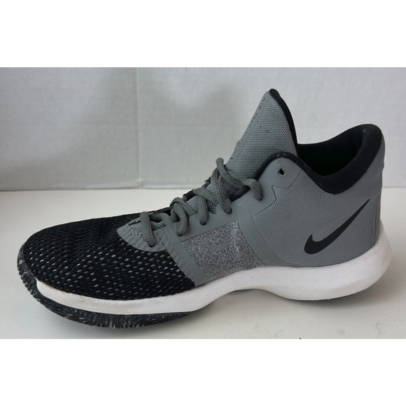 Nike Men's Air Precision II AA7069-011 Gray/Black Basketball Shoes Size 7.5 - Picture 7 of 12